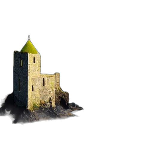 building, crown, 3d render, concept art, photorealistic, fantasy art, fog, davids transparent PNG cut-out