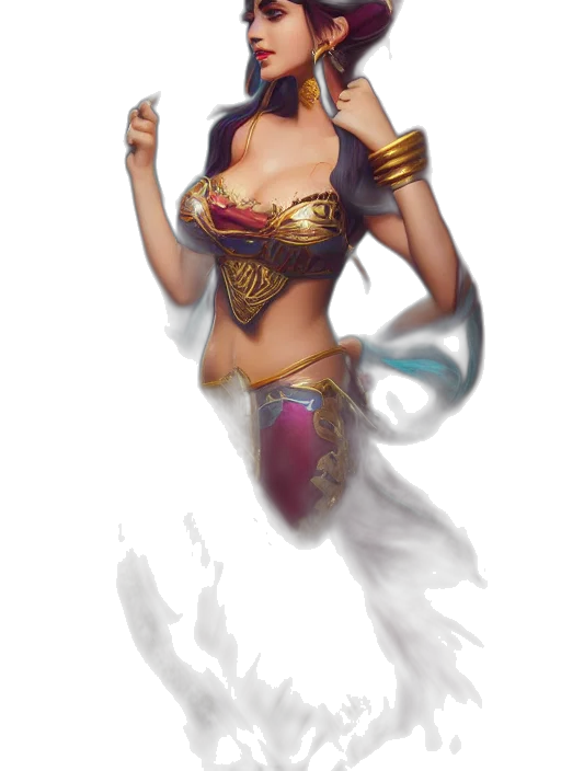 fantasy art, concept art, comic book art, photorealistic transparent PNG cut-out