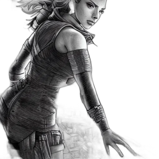 comic book art, concept art, pencil sketch, fantasy art, elegant, intricate, detail, looking transparent PNG cut-out