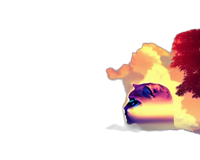 dragon, crown, mask, 3d render, pixel art, concept art, vaporwave, fire transparent PNG cut-out