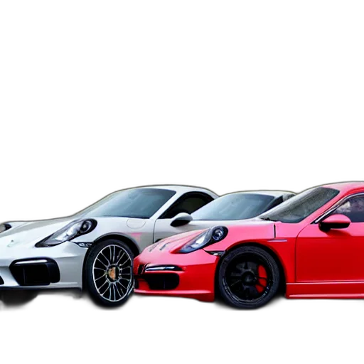 car, 3d render, photorealistic, concept art, red, colorful, monochrome, dark transparent PNG cut-out