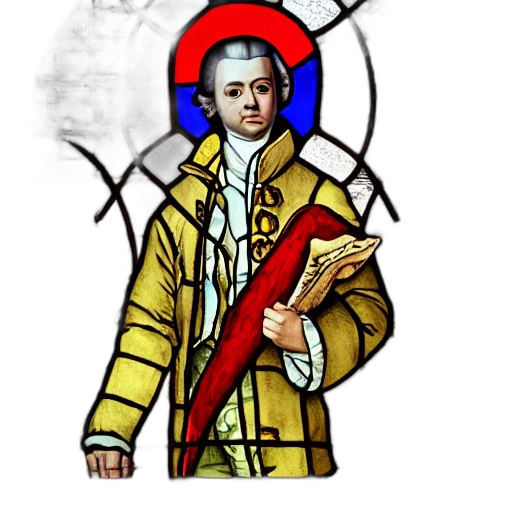 jacket, staff, mozart, stained transparent PNG cut-out