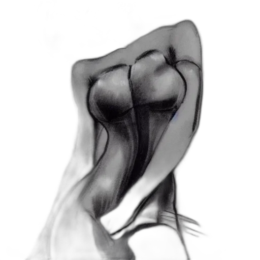 mask, dress, hair, dragon, pencil sketch, concept art, photorealistic, fantasy art transparent PNG cut-out