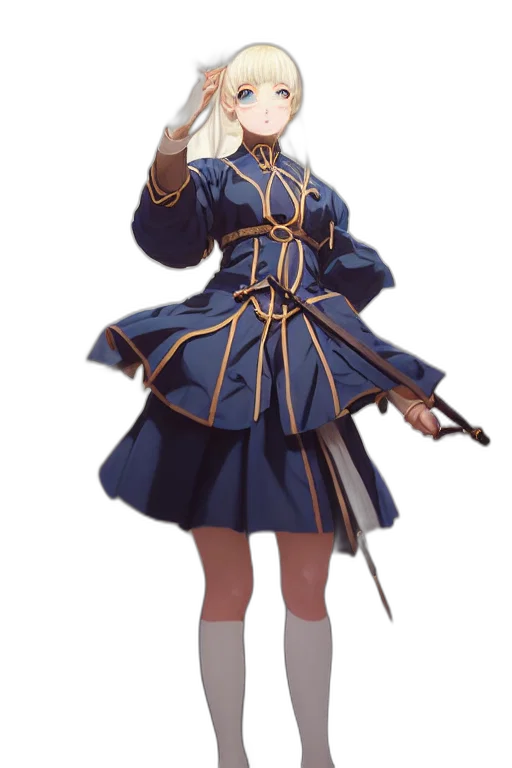 staff, weapon, sword, dress transparent PNG cut-out
