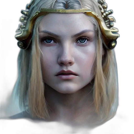 face, crown, staff, jewelry transparent PNG cut-out
