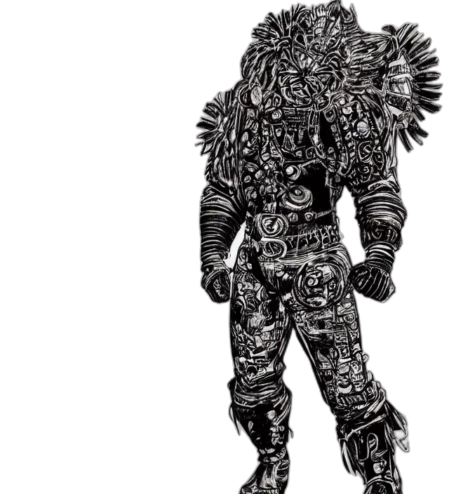 jacket, robot, creature, animal, comic book art, concept art, fantasy art, cyberpunk transparent PNG cut-out