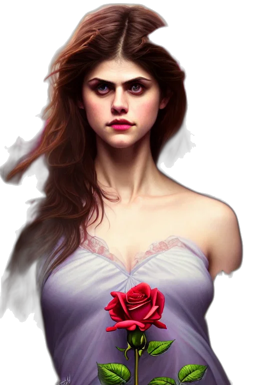 dress, crown, face, photorealistic, fantasy art, concept art, comic book art, red transparent PNG cut-out