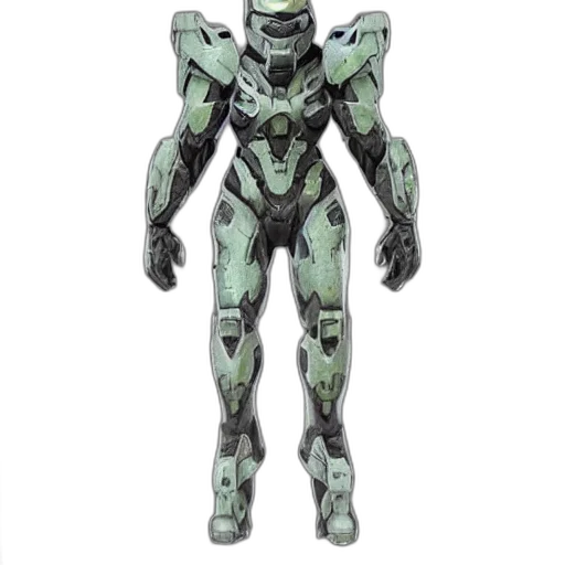 robot, 3d render, concept art, pixel art, fantasy art, green, halo, sangheili transparent PNG cut-out