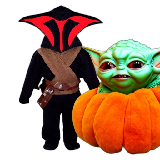 mask, outer space, mandalorian, large, stuffed, mango, halloween, costume transparent PNG cut-out