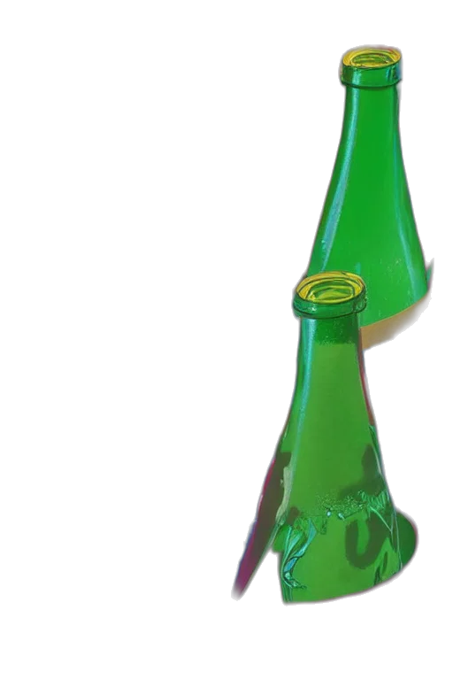 bottle, umbrella, weapon, staff, 3d render, photorealistic, concept art, green transparent PNG cut-out