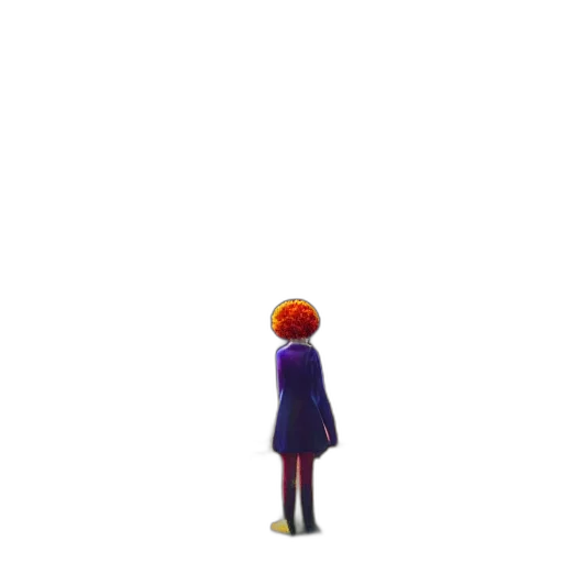 dress, staff, robot, creature transparent PNG cut-out