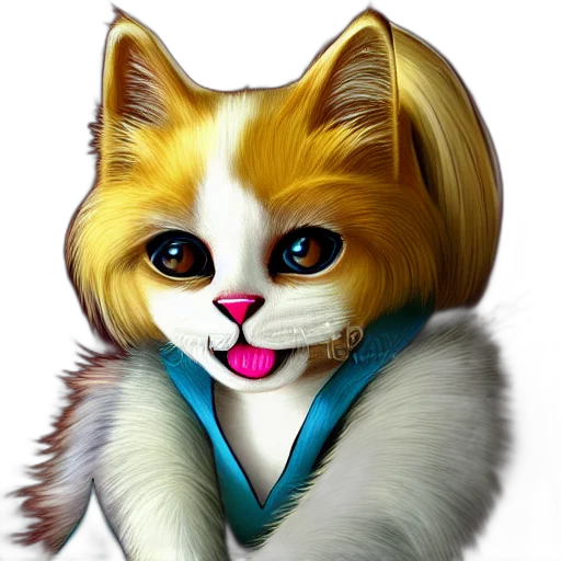 staff, animal, photorealistic, 3d render transparent PNG cut-out