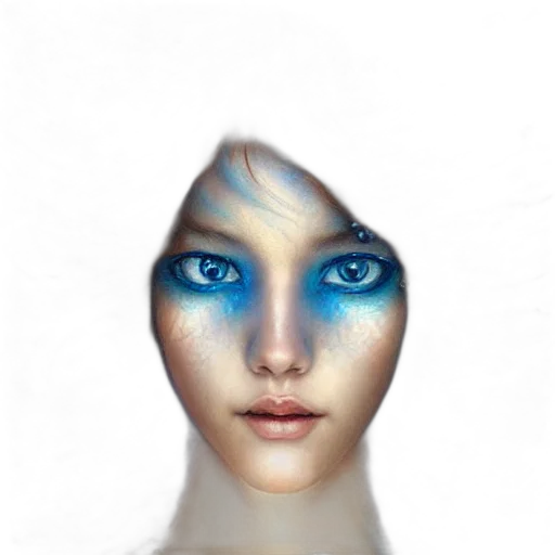 face, mask, jewelry, hair transparent PNG cut-out