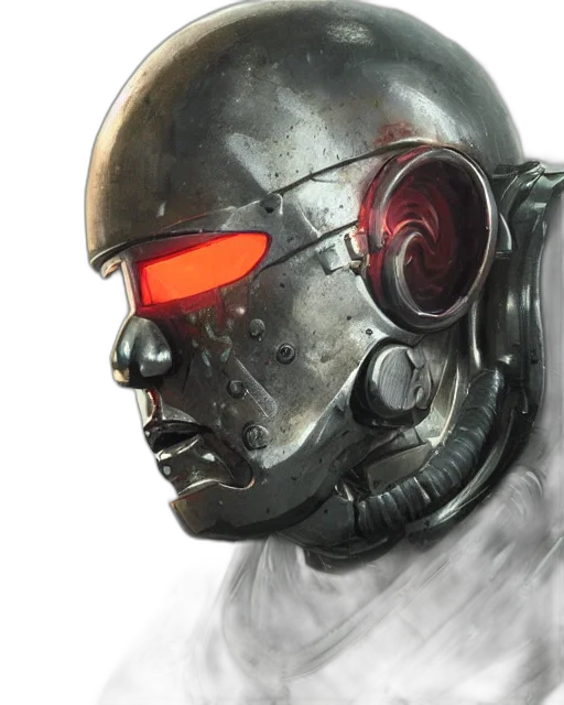 robot, mask, face, cyberpunk transparent PNG cut-out