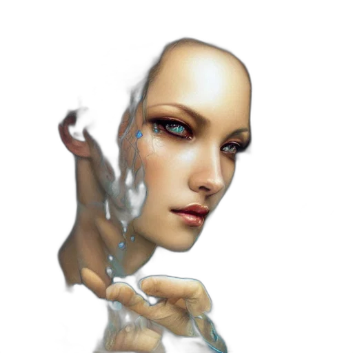robot, face, mask, creature transparent PNG cut-out