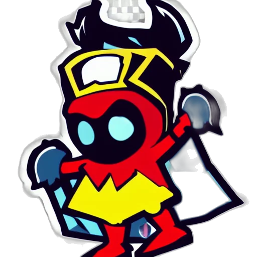 crown, staff, robot, concept art transparent PNG cut-out