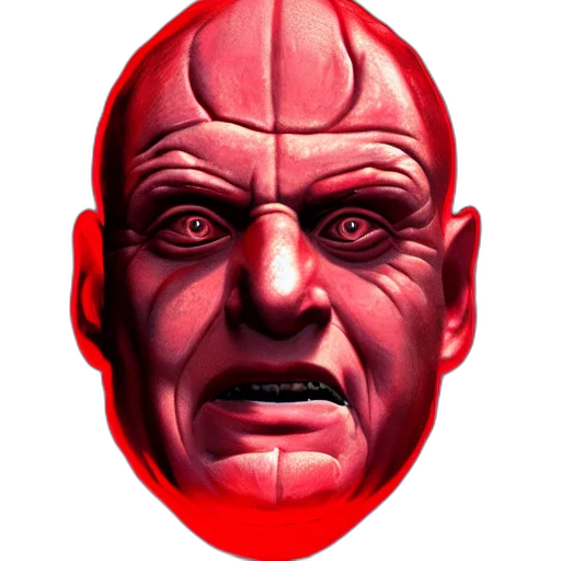 mask, face, staff, creature, concept art, 3d render, comic book art, pixel art transparent PNG cut-out
