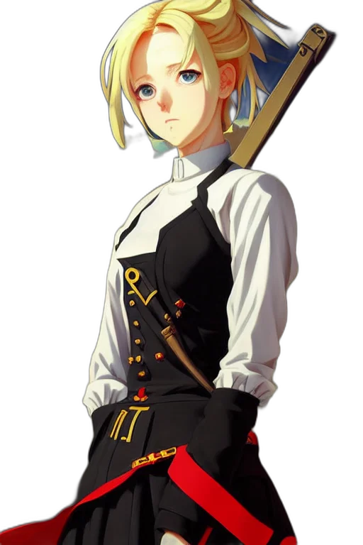 staff, sword, weapon, dress, concept art, pixel art, anime, fantasy art transparent PNG cut-out