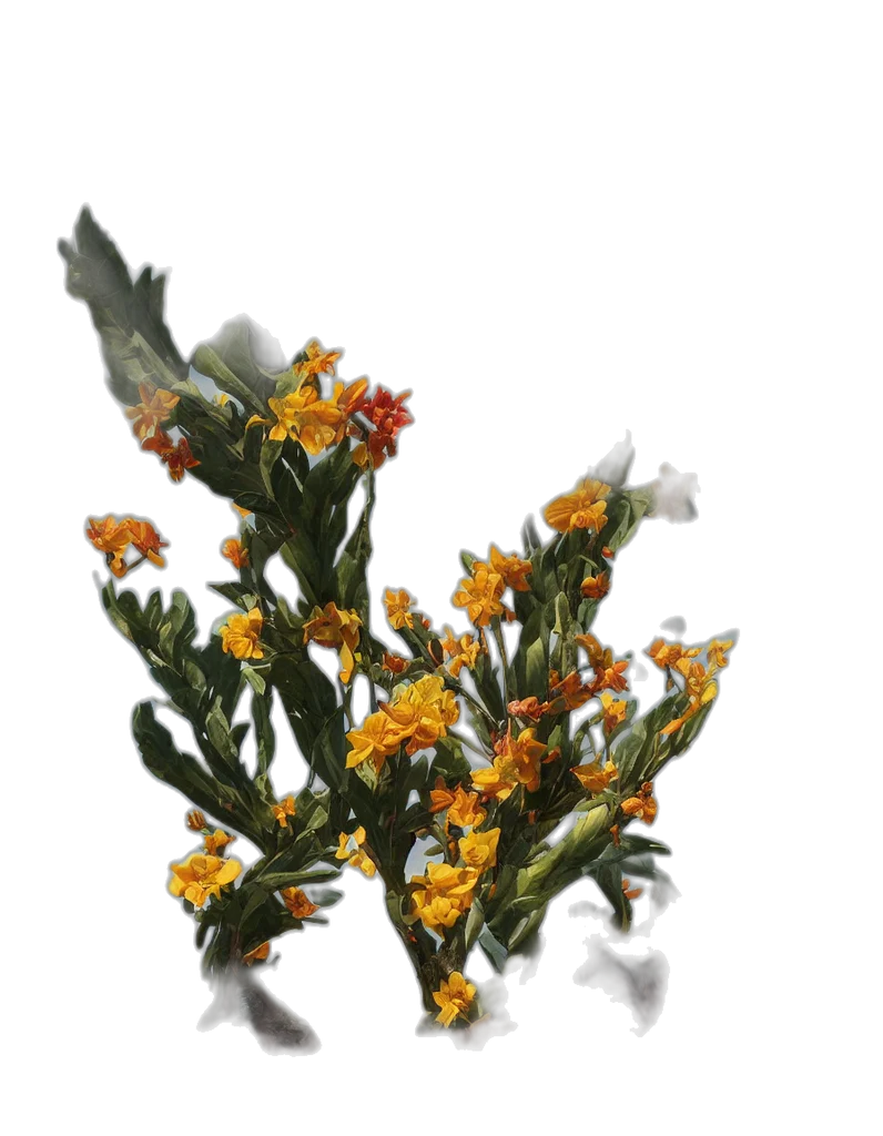 flower, crown, staff, dragon transparent PNG cut-out