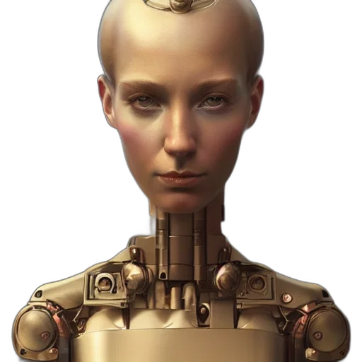 robot, face, staff, jewelry transparent PNG cut-out