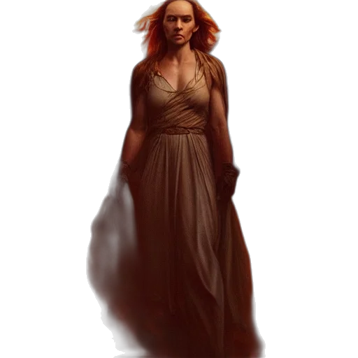 dress, staff, face, creature, concept art, fantasy art, photorealistic, pixel art transparent PNG cut-out
