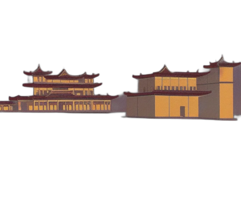 building, crown, 3d render, pixel art transparent PNG cut-out