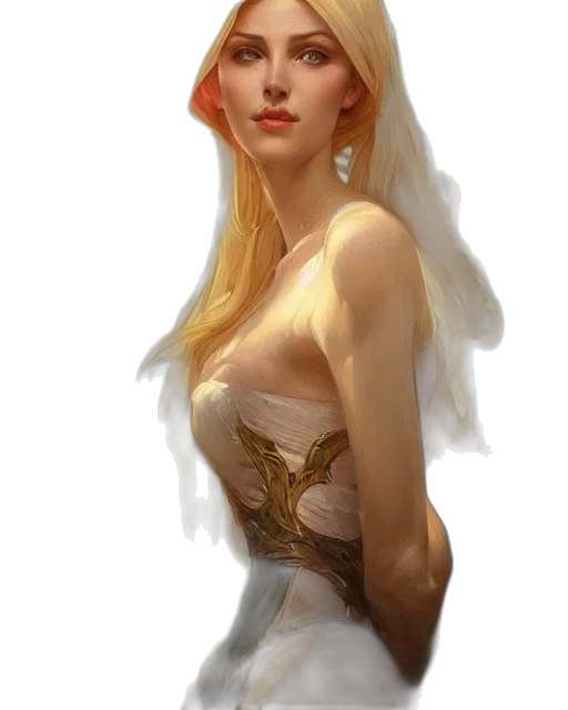 dress, crown, jewelry, face transparent PNG cut-out