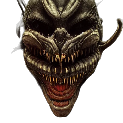 dragon, mask, creature, face, concept art, fantasy art, photorealistic, comic book art transparent PNG cut-out