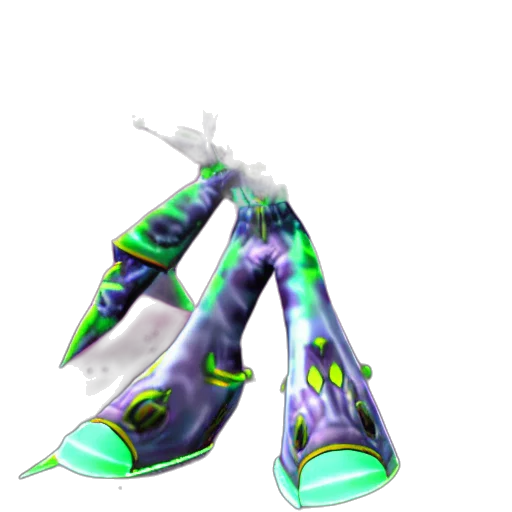weapon, sword, shoes, robot, 3d render, vaporwave, concept art, cyberpunk transparent PNG cut-out