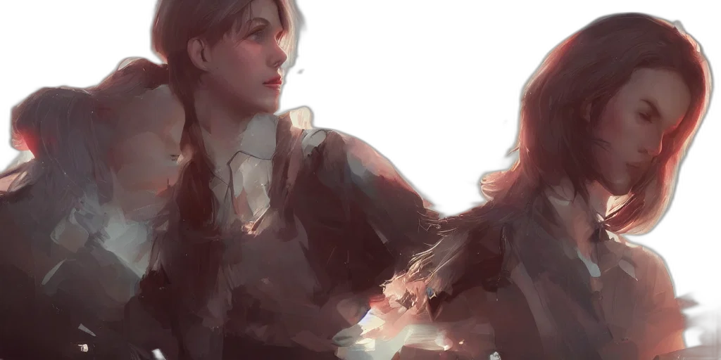 concept art, watercolor, fantasy art, oil painting, fire, neon lights, fog, outer space transparent PNG cut-out