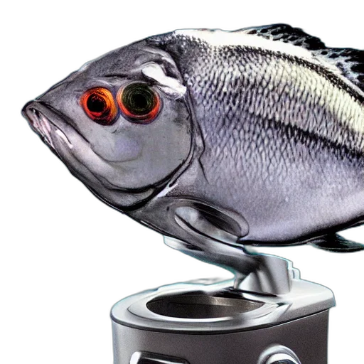 robot, animal, food, creature, photorealistic, 3d render, concept art, underwater transparent PNG cut-out