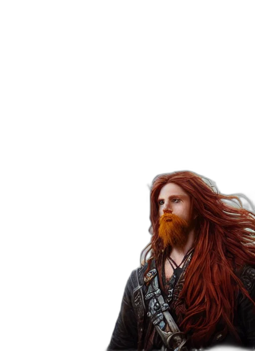 hair, creature, sword, animal, fantasy art, concept art, photorealistic, 3d render transparent PNG cut-out