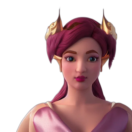 crown, face, 3d render, concept art, fantasy art, photorealistic, princess, octane transparent PNG cut-out