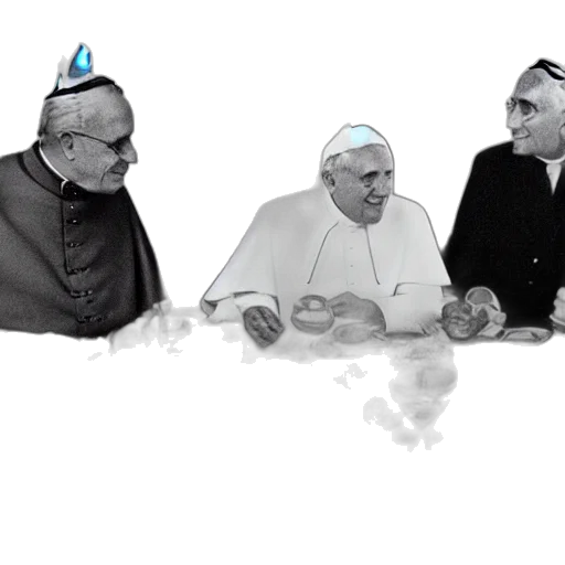 hat, last, popes, sitting, table transparent PNG cut-out