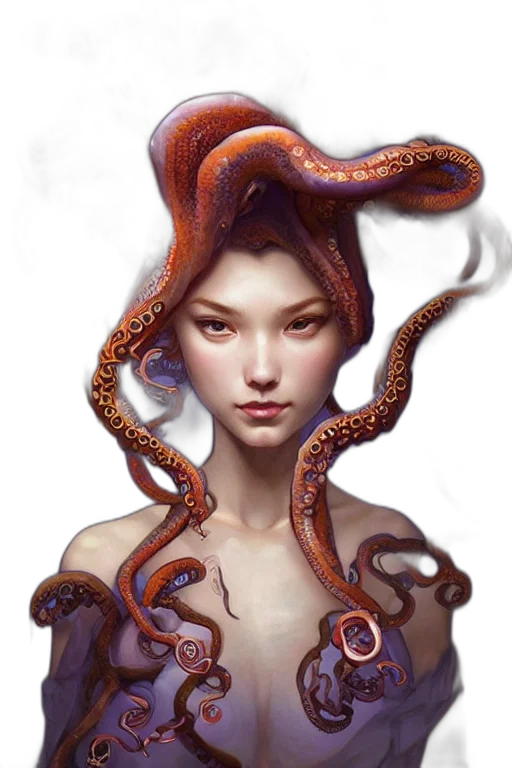 creature, hair, animal, fantasy art transparent PNG cut-out
