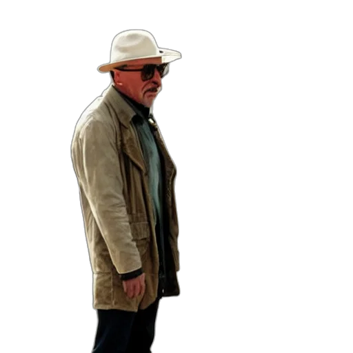 jacket, hat, staff, animal transparent PNG cut-out