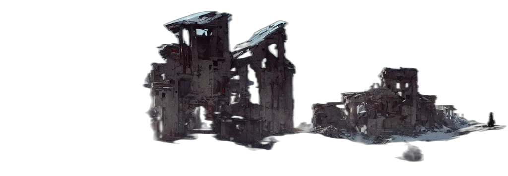 robot, car, building, weapon transparent PNG cut-out