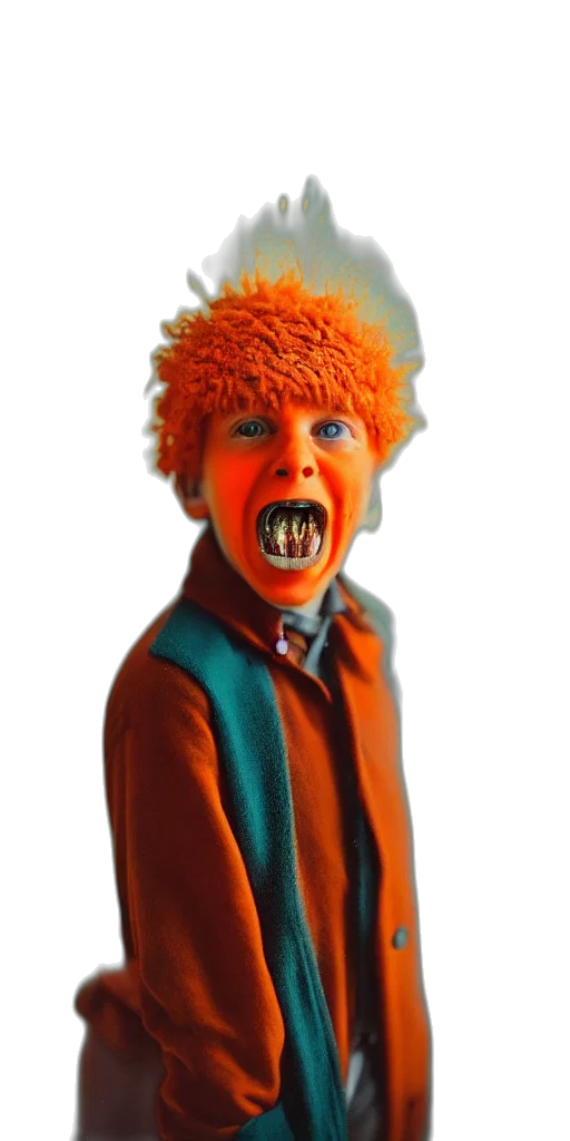 creature, mask, face, staff transparent PNG cut-out