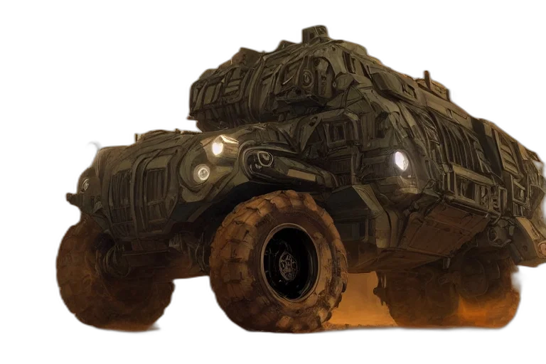 car, weapon, robot, creature transparent PNG cut-out