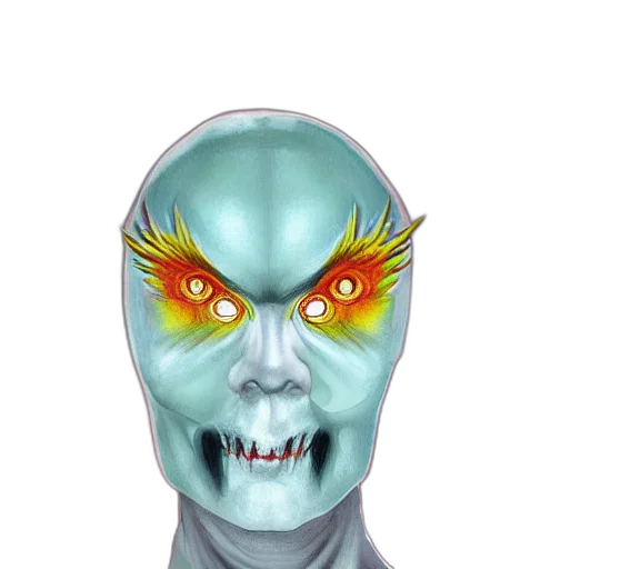 mask, face, creature, staff transparent PNG cut-out