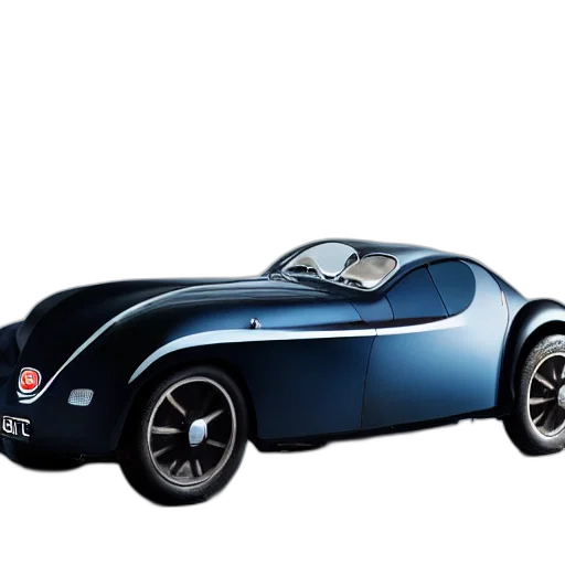 car, 3d render, photorealistic, concept art, bugatti, type, atlantic, concept transparent PNG cut-out