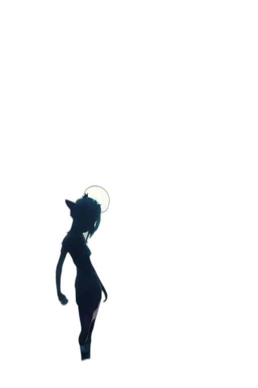 creature, dress, staff, animal transparent PNG cut-out
