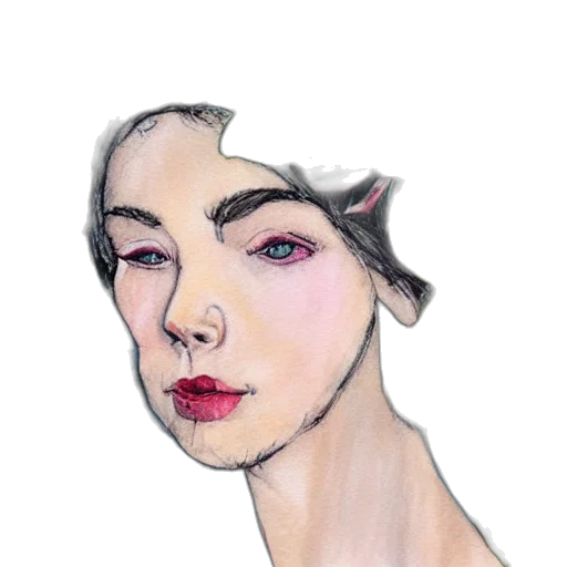 face, hat, mask, dress, watercolor, photorealistic, oil painting, concept art transparent PNG cut-out