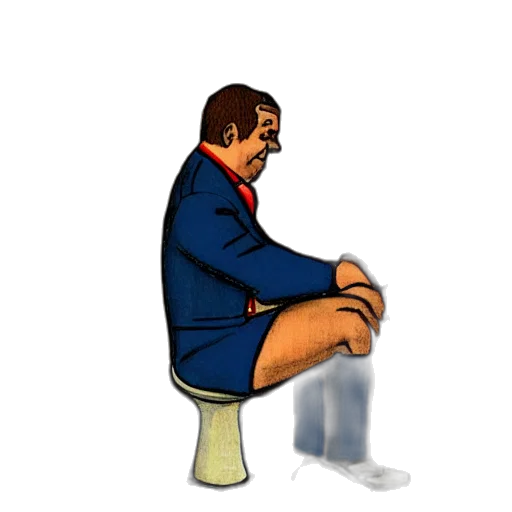 staff, jacket, pixel art, concept art, cartoon, 3d render, toiletman transparent PNG cut-out