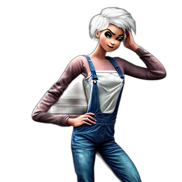 jacket, staff, concept art, cartoon, 3d render, comic book art, monochrome, full transparent PNG cut-out