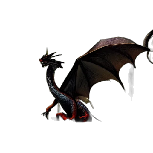 dragon, staff, creature, animal, concept art, fantasy art, 3d render, pixel art transparent PNG cut-out