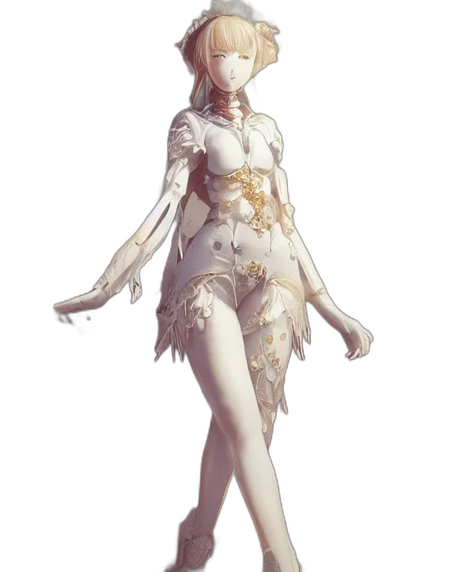 dress, creature, mask, staff transparent PNG cut-out