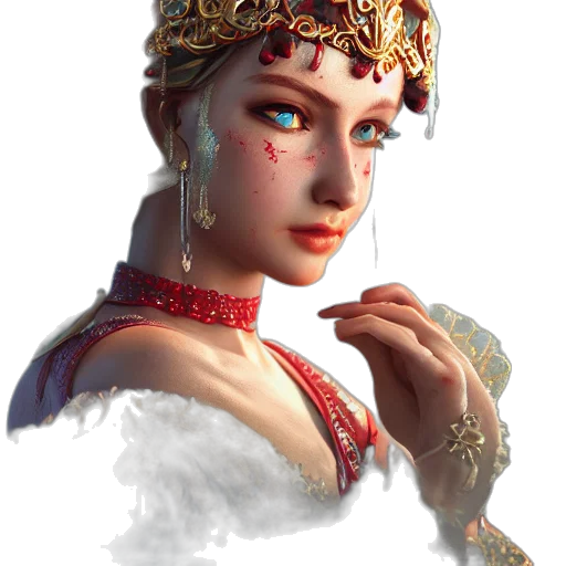 crown, jewelry, face, staff transparent PNG cut-out
