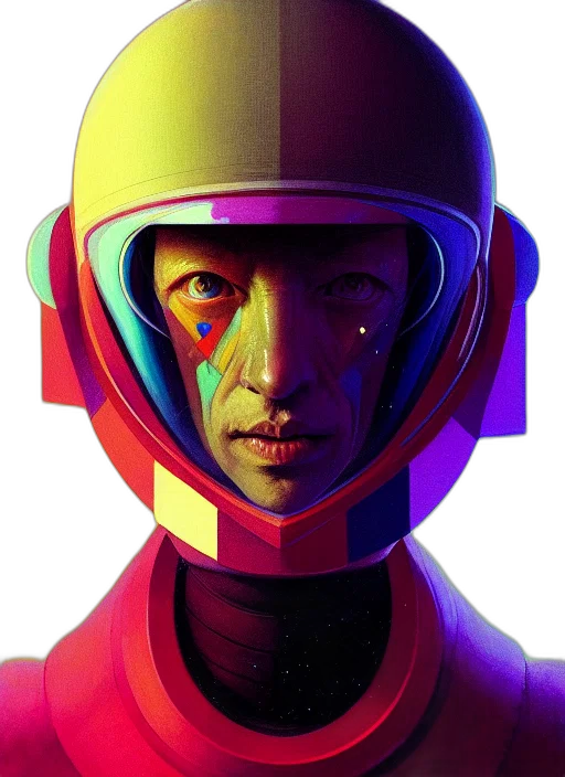 robot, face, mask, jacket, concept art, cyberpunk, photorealistic, pixel art transparent PNG cut-out