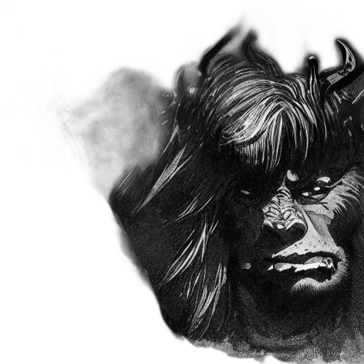 mask, face, creature, hair transparent PNG cut-out